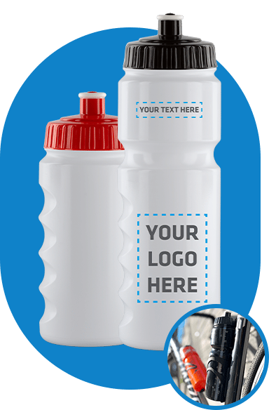 Gripper Eurobottle bottle with visi-stripe