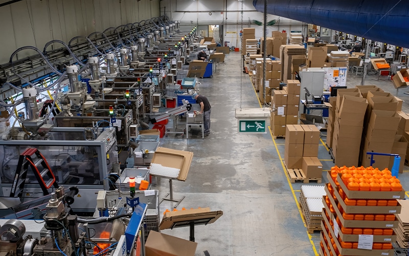 In-house production of Eurobottle products in Dronten, Flevoland, the Netherlands.